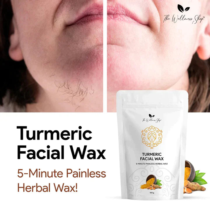 Fleema™ Turmeric Facial Wax - 5 Min Painless Wax
