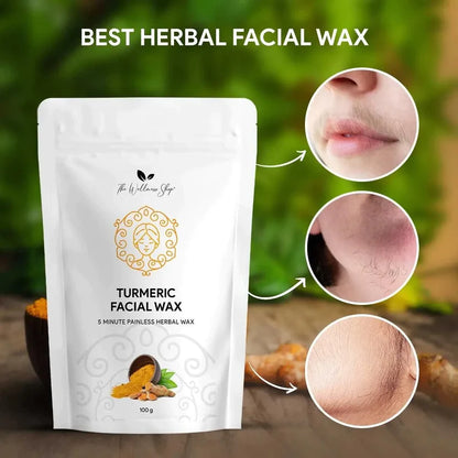 Fleema™ Turmeric Facial Wax - 5 Min Painless Wax