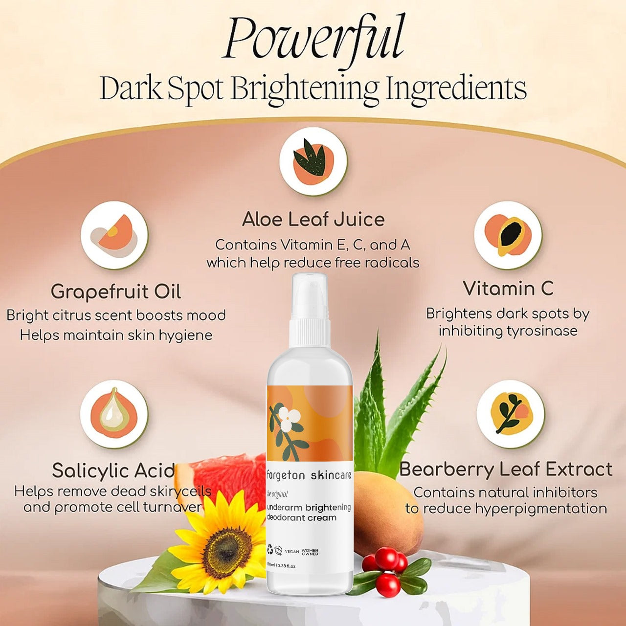 The Original Underarm Brightening Deodorant Cream (️‍🔥Pack of 2️‍🔥)